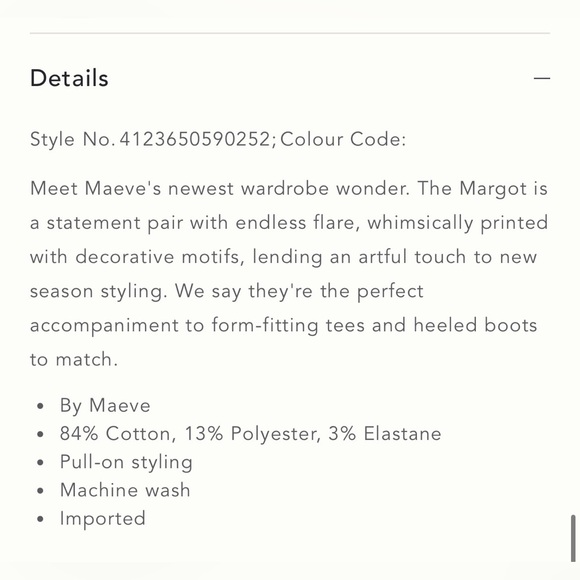 Anthropologie Maeve Margot Kick Flare Crop Pant Pink S - Picture 11 of 11